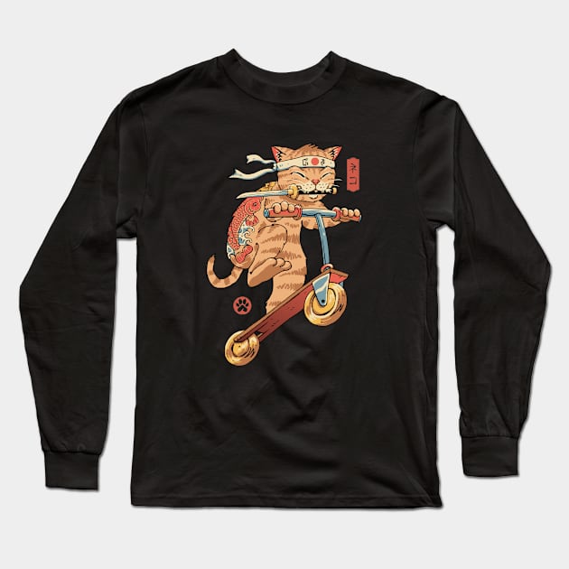 Catana Scooter Long Sleeve T-Shirt by Vincent Trinidad Art